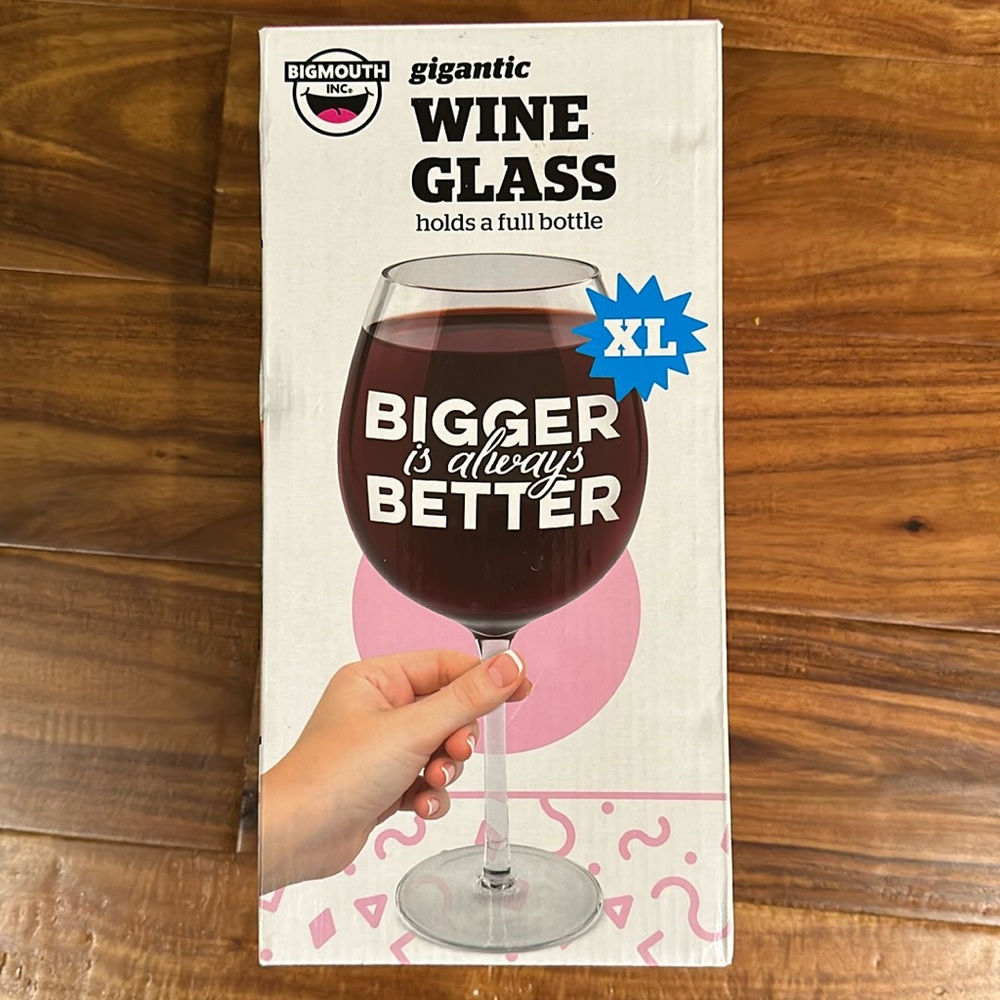 Gigantic XL Hand Blown Wine Glass Accessory